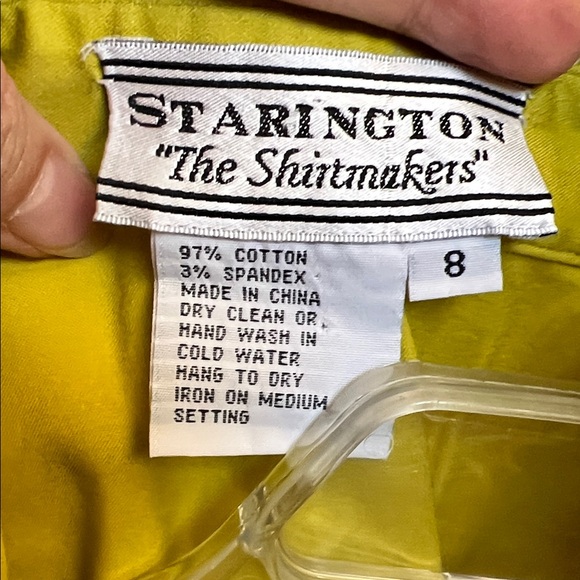 Elegant Yellow Button Down Shirt for Women - Picture 3 of 4